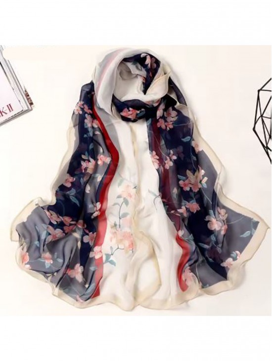 Chiffon Floral Fashion Scarf